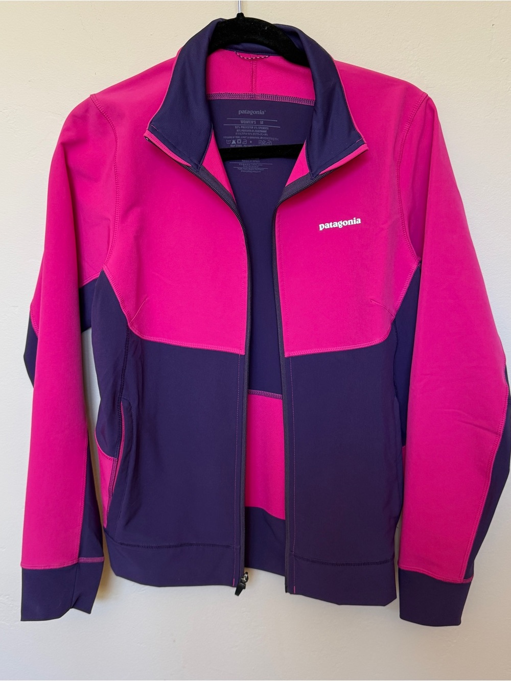 PATAGONIA INTRAVERSE HYBRID SOFT SHELL JACKET WOMENS M SKI ATHLETIC ZIP POCKETS - Picture 11 of 11